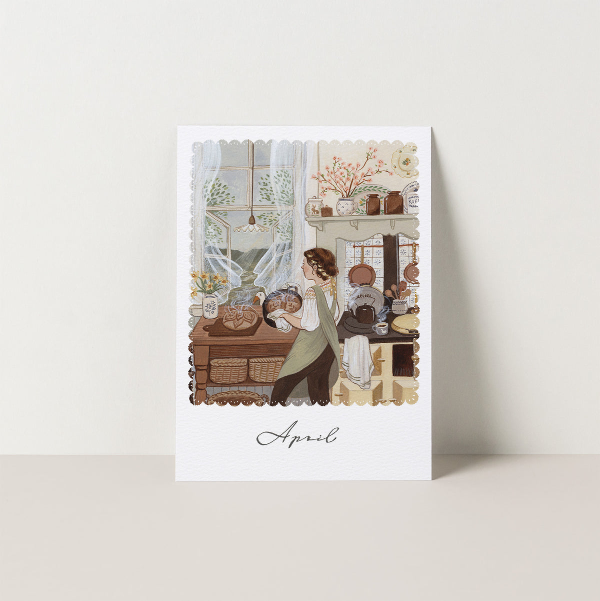 APRIL seasonal postcard from MOMENTS WE KEEP