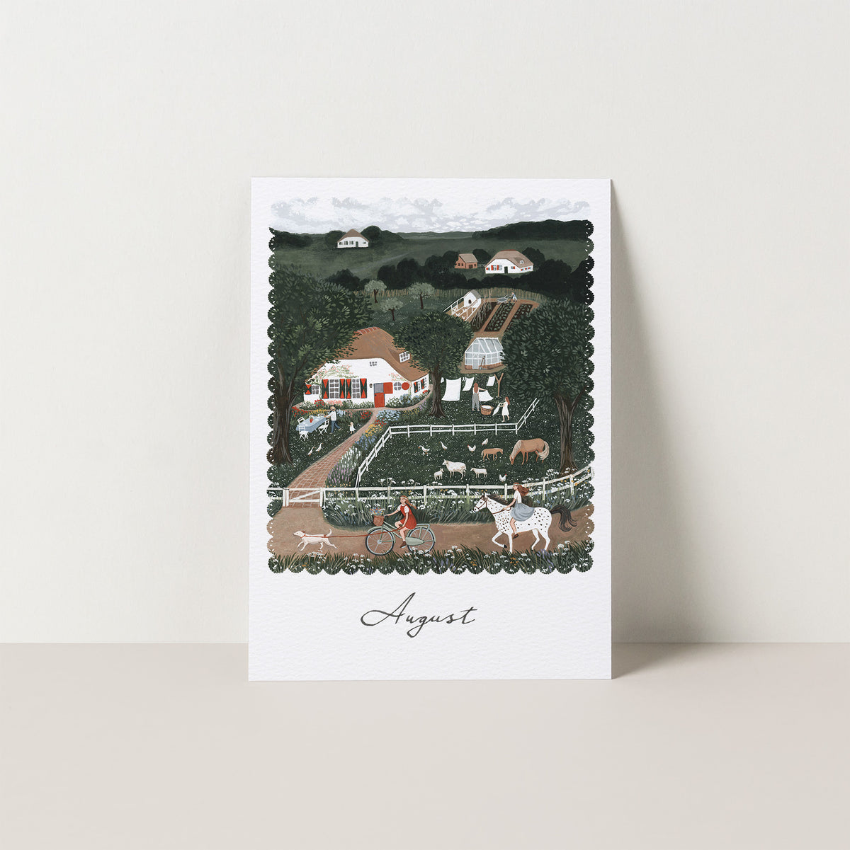 AUGUST seasonal postcard from MOMENTS WE KEEP