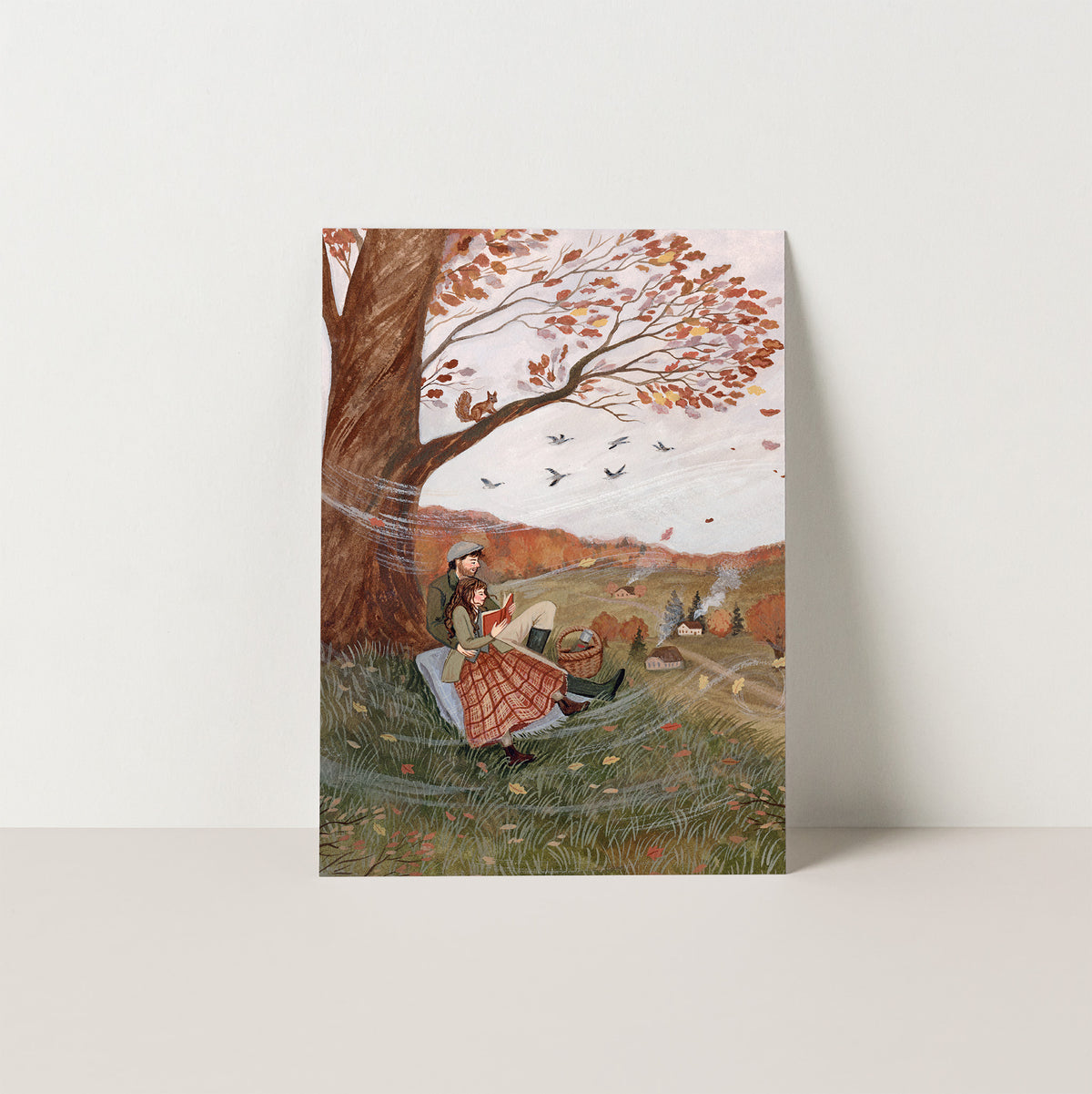AUTUMN LOVERS postcard