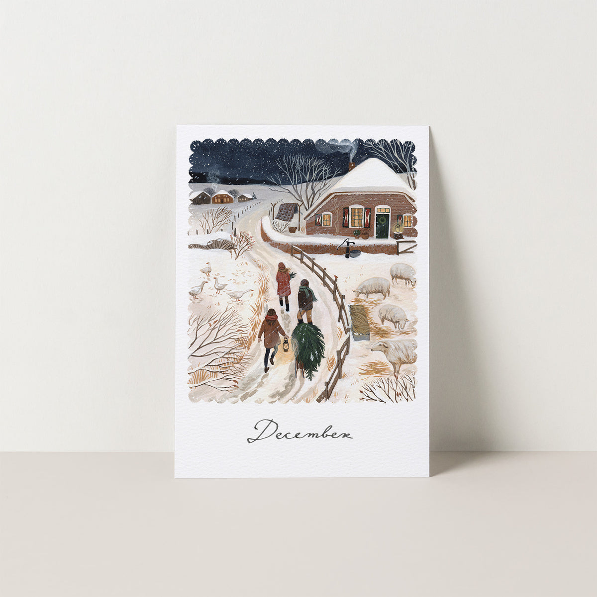 DECEMBER seasonal postcard from MOMENTS WE KEEP
