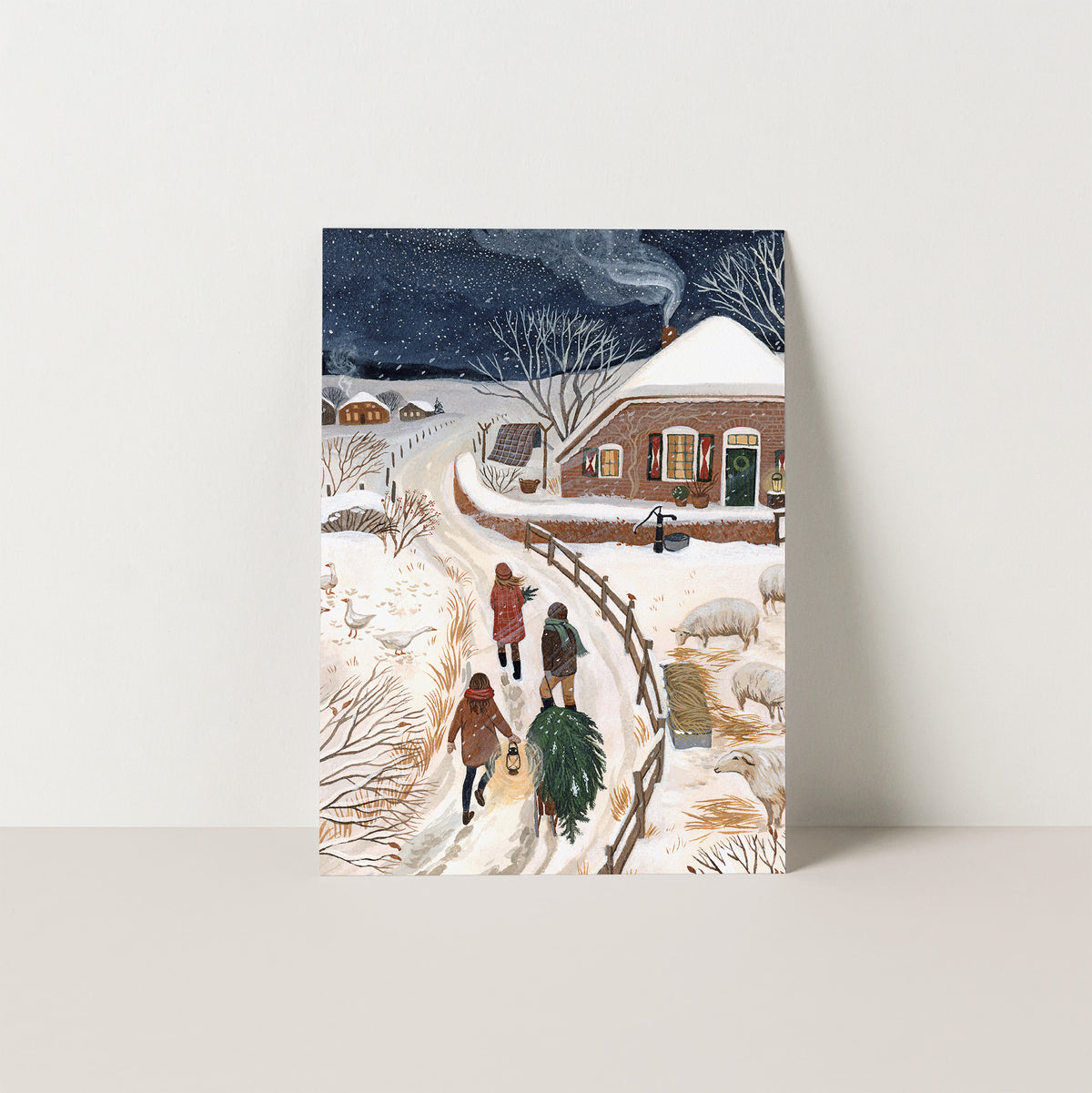 DECEMBER postcard
