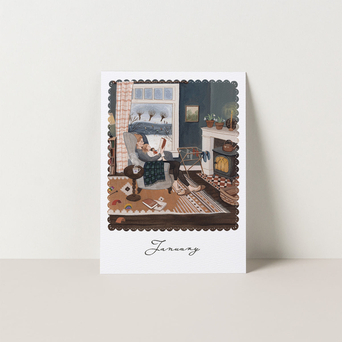 JANUARY seasonal postcard from MOMENTS WE KEEP