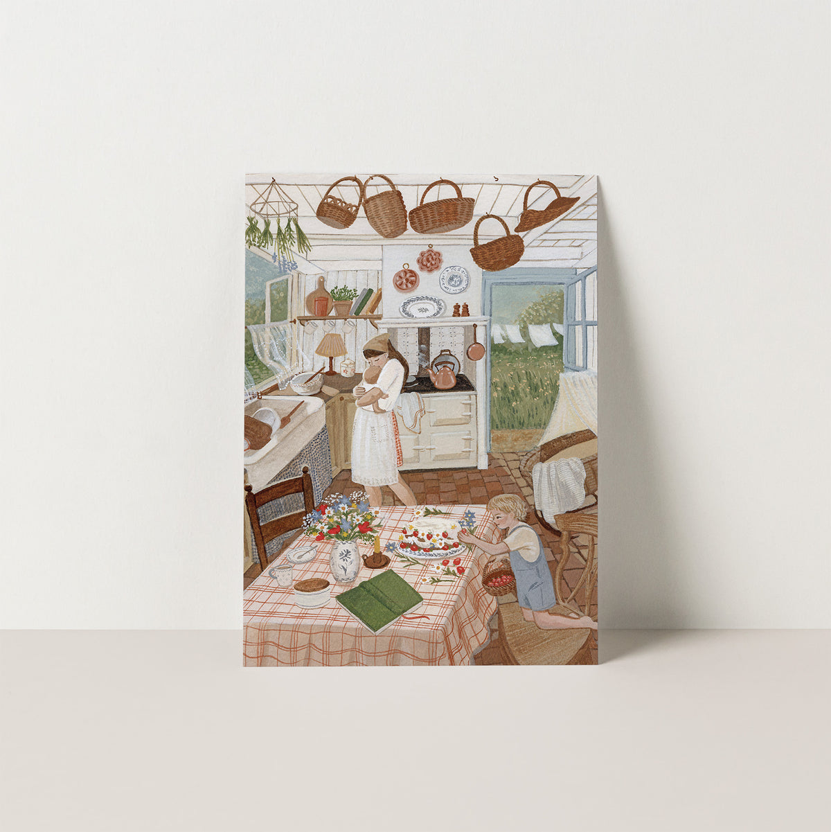 SUMMER BAKING postcard