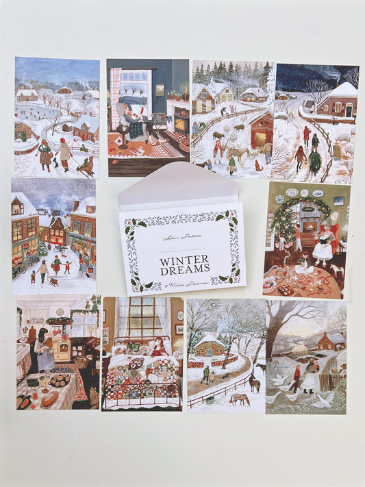 WINTER DREAMS postcard set