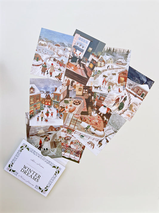 WINTER DREAMS postcard set