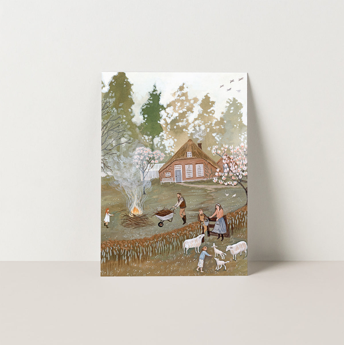 BONFIRE postcard