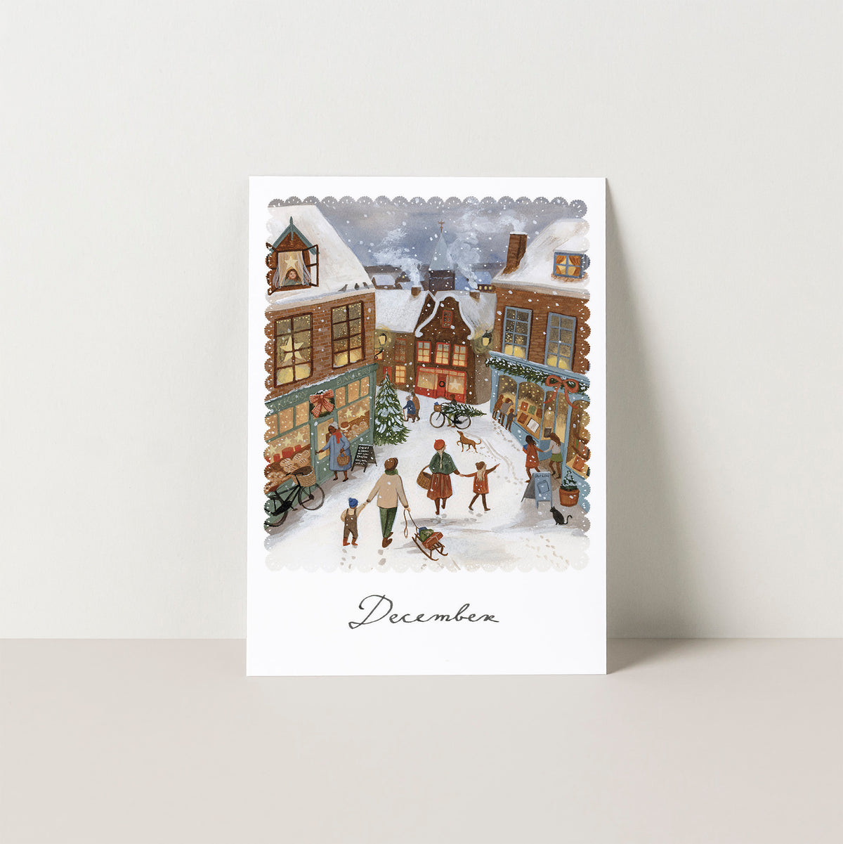 DECEMBER seasonal postcard from WHERE THE WIND BLOWS