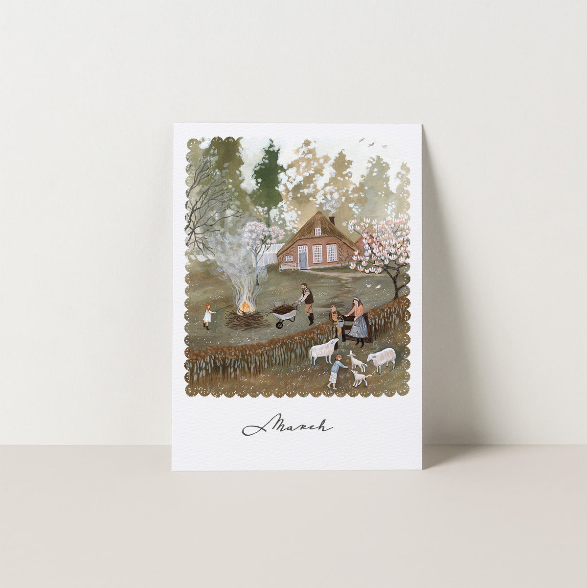 MARCH seasonal postcard from MOMENTS WE KEEP