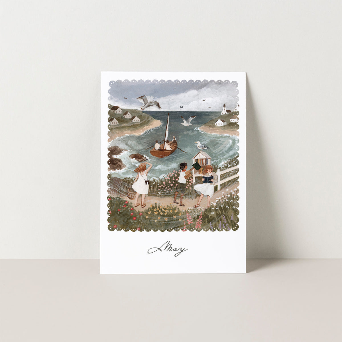 MAY seasonal postcard from WHERE THE WIND BLOWS