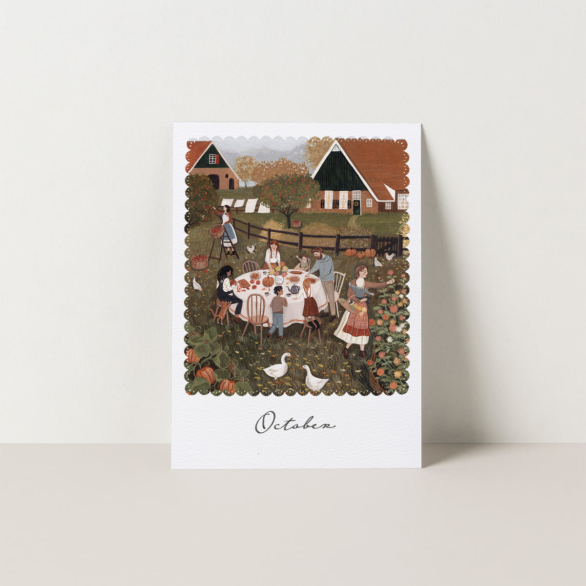 OCTOBER seasonal postcard from MOMENTS WE KEEP