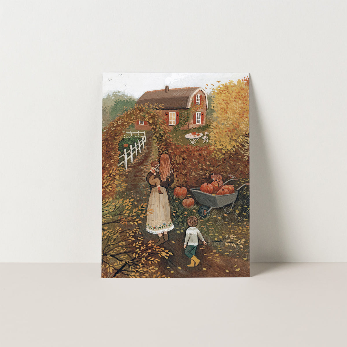 OCTOBER postcard