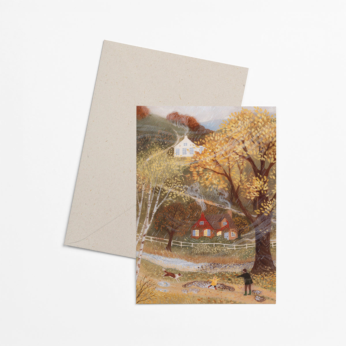 PUDDLES greeting card