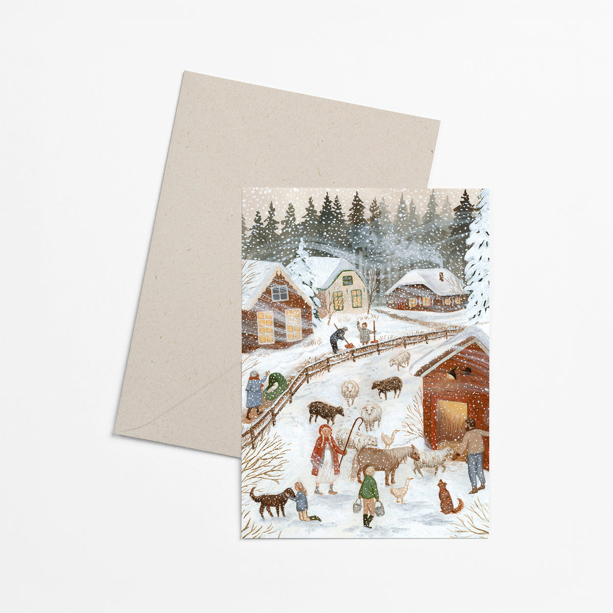 SNOWSTORM greeting card