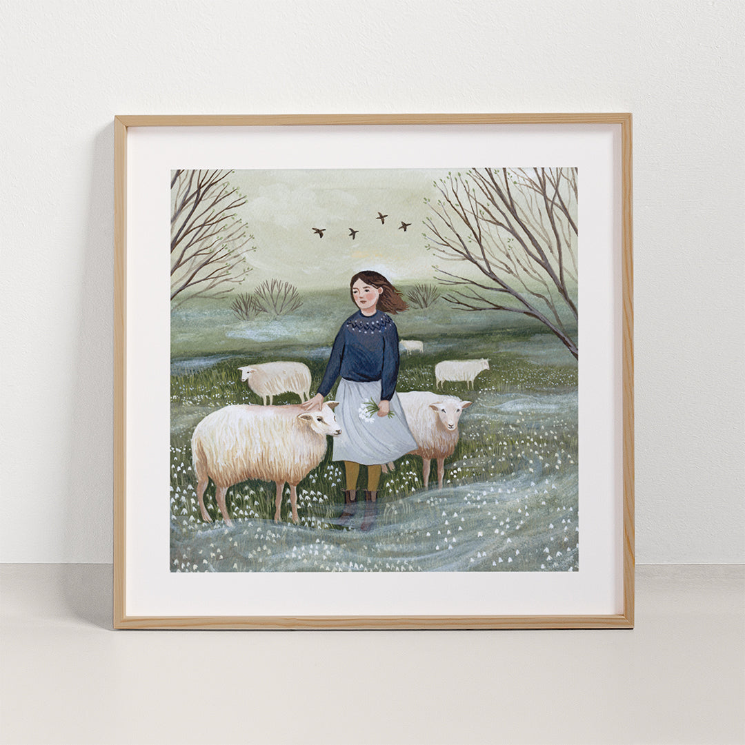 THE HERDERESS Print